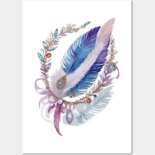 Bird Feathers Posters and Art